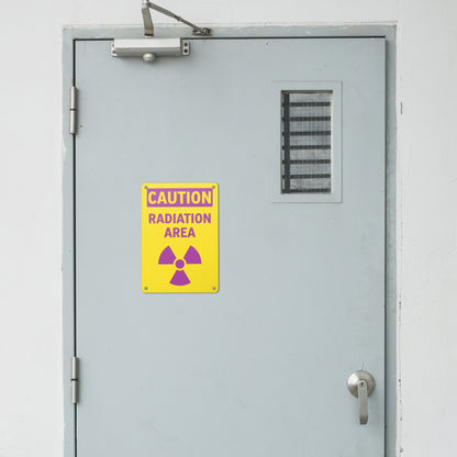 7 x 10in Safety Sign: Caution Radiation Area OSHA Style