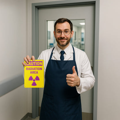 7 x 10in Safety Sign: Caution Radiation Area OSHA Style