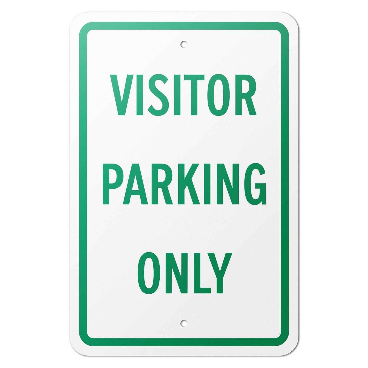 12 x 18in Aluminum Sign: Visitor Parking Only