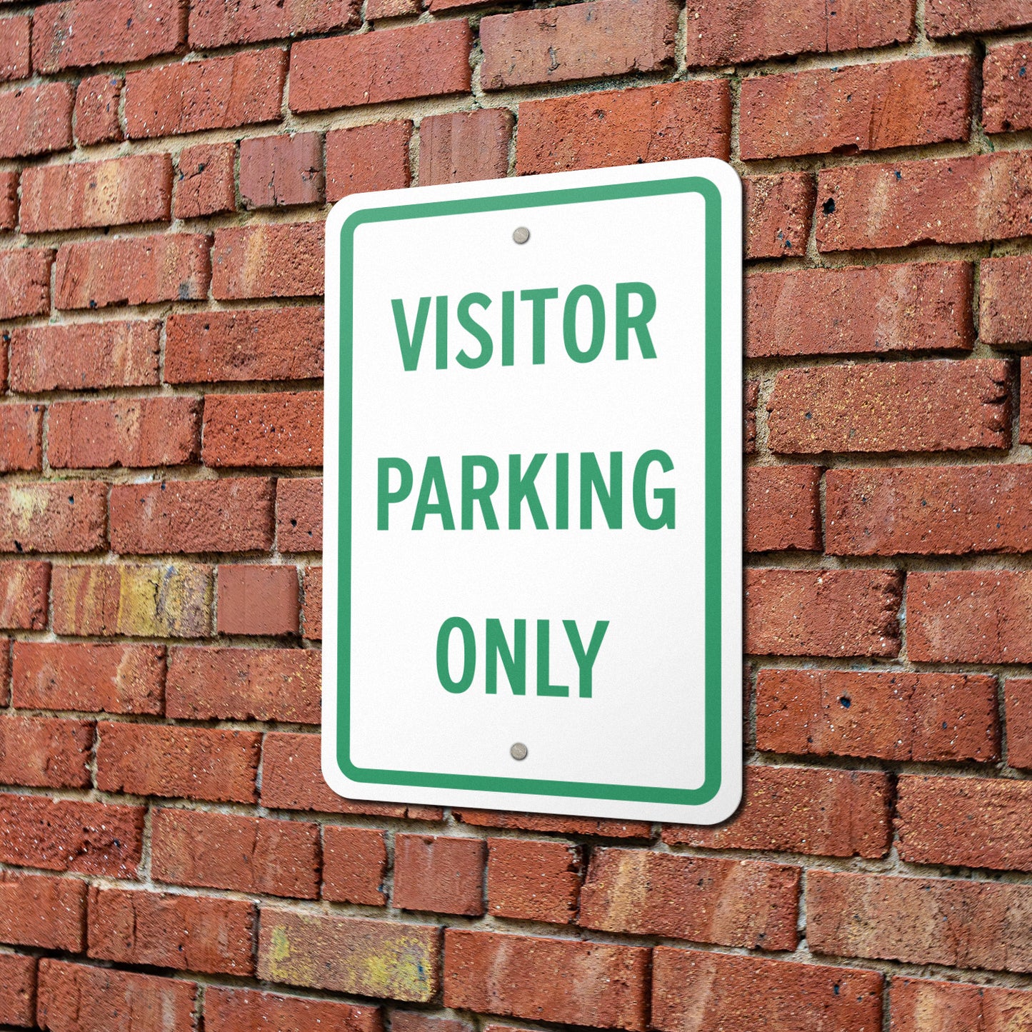 12 x 18in Aluminum Sign: Visitor Parking Only