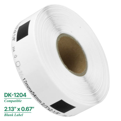 2.13 x 0.67in Drop-In Labels Roll: Brother Compatible DK-1204