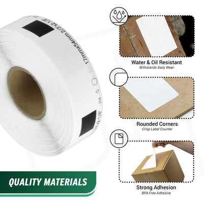 2.13 x 0.67in Drop-In Labels Roll: Brother Compatible DK-1204