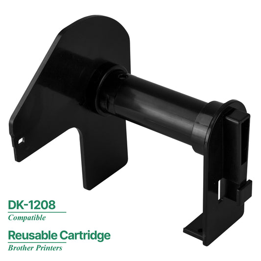 Reusable Cartridge for Brother Compatible DK-1208 Label Printer Rolls
