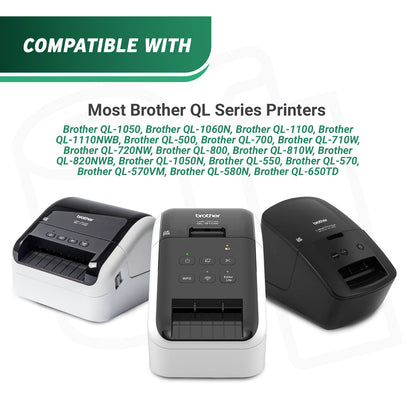 4in x 100ft Continuous Labels Roll: Brother Compatible DK-2243