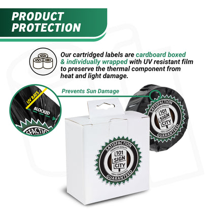 2.1in x 100ft Non-Adhesive Paper Labels with Cartridge: Brother Compatible DKN-5224