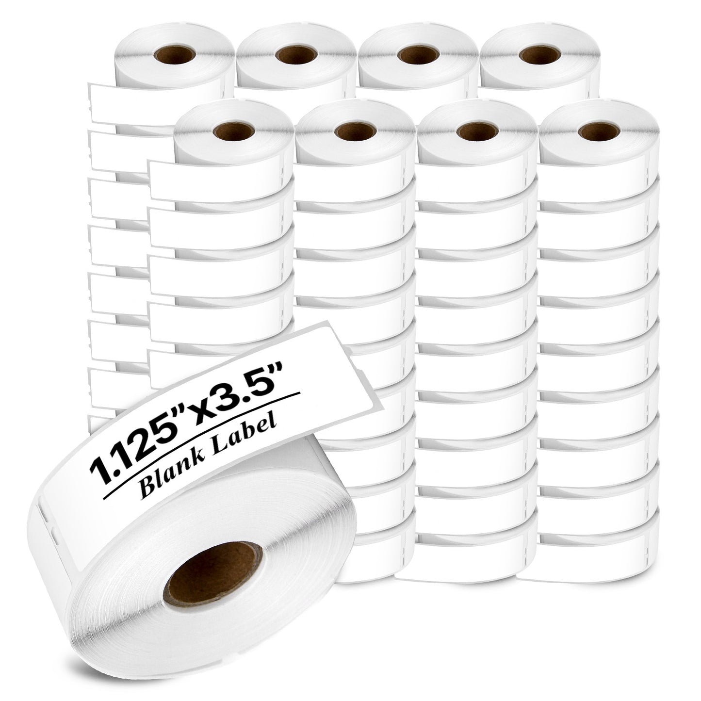 1.125 x 3.5in Blank Labels: DYMO 30252 Compatible (72 Rolls)