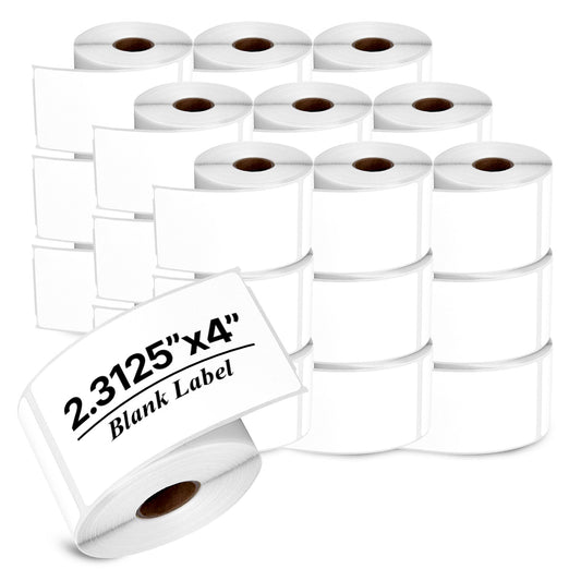 2.3125 x 4in Blank Label: DYMO 30256 Printer Compatible (27 Rolls, 300 Label/Roll)