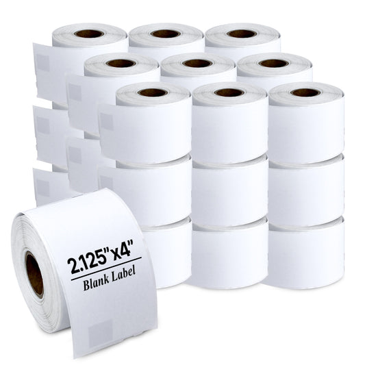 2.125 x 4in Blank Labels: DYMO 30323 Printer Compatible (27 Rolls, 240 Label/Roll)