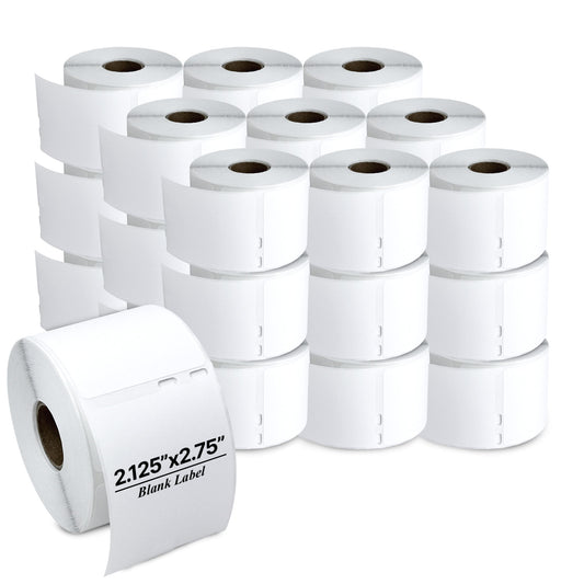 2.125 x 2.75in Veterinary Media Label: DYMO 30324 Compatible (27 Rolls, 400 Label/Roll)