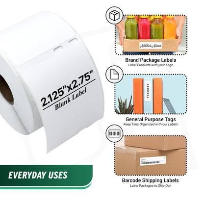 2.125 x 2.75in Veterinary Media Label: DYMO 30324 Compatible (27 Rolls)