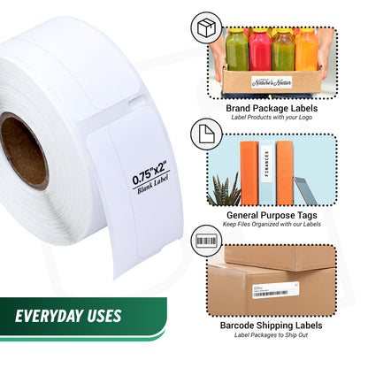0.75 x 2in Return Address Labels: DYMO 30330 Compatible (72 Rolls)