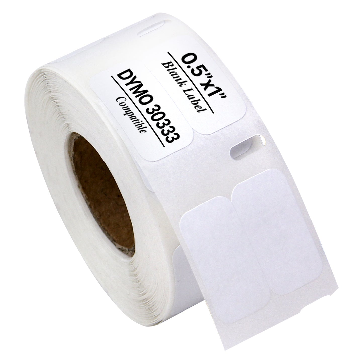 0.5 x 1in Mini Multipurpose Labels: Dymo Compatible 30333 Bright White