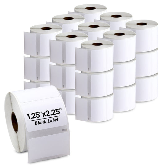 2.25 x 1.25in Multipurpose Labels: DYMO 30334 Compatible (27 Rolls, 1000 Label/Roll)