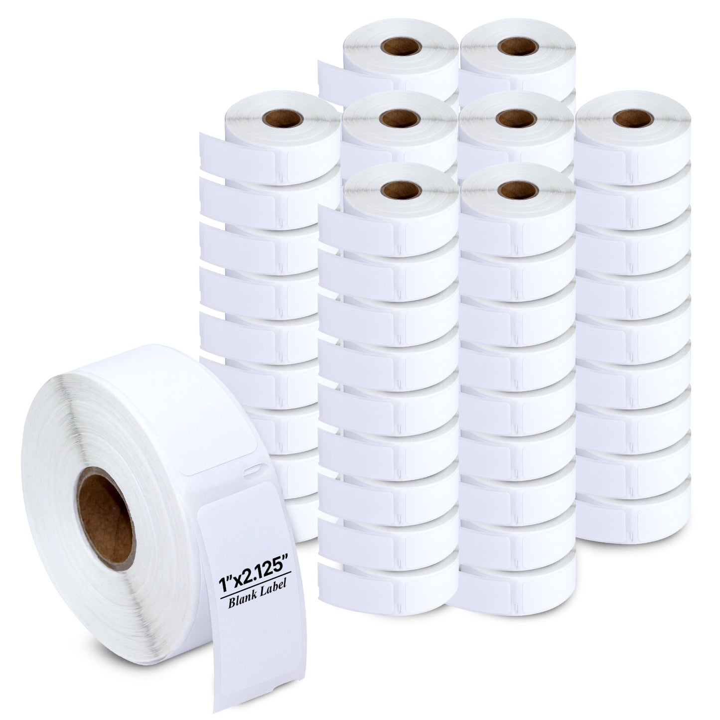 1 x 2.125in Multipurpose Labels: DYMO 30336 Printer Compatible (72 Rolls)