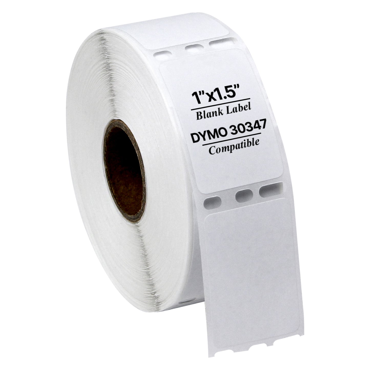 1 x 1.5in Book Spine Labels: Dymo Compatible 30347 Bright White