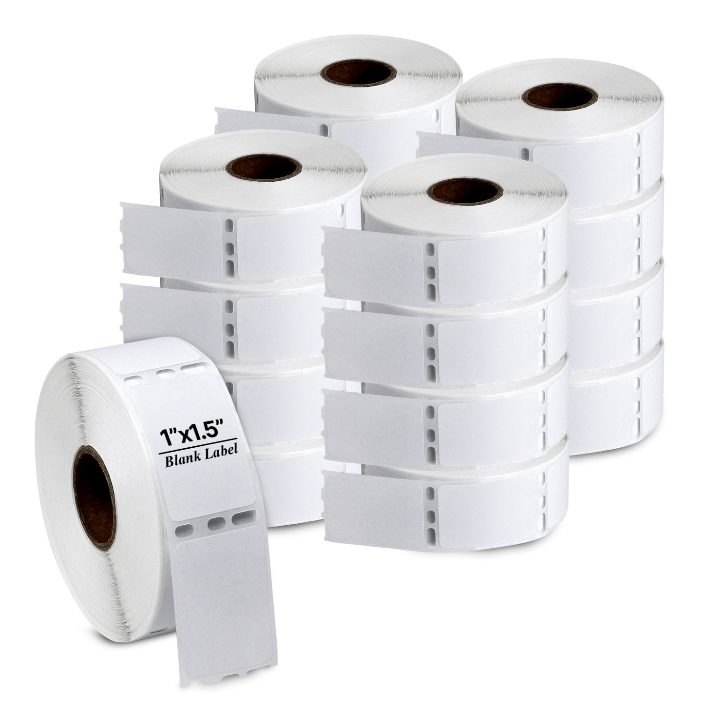 1 x 1.5in Book Spine Labels: DYMO 30347 Printer Compatible (16 Rolls)