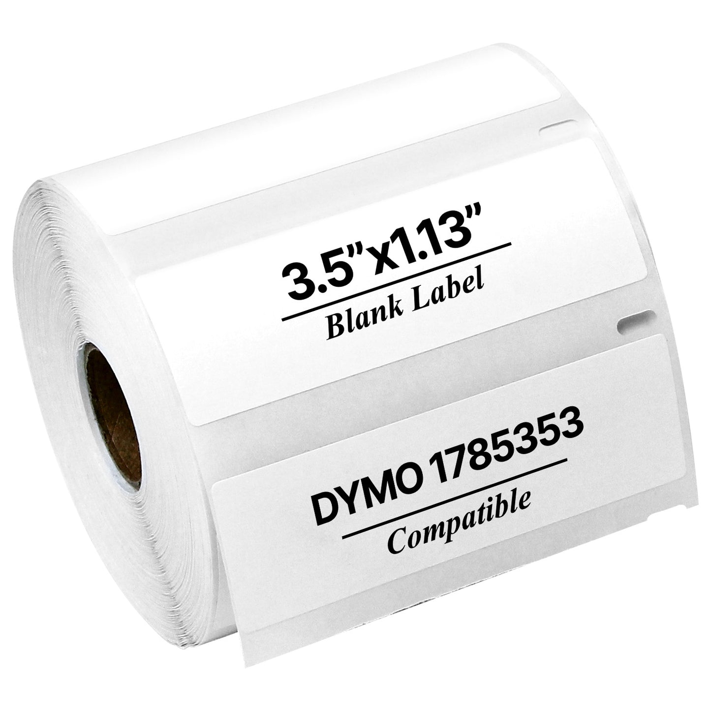 3.5 x 1.13in 4XL High Capacity Address Labels: Dymo Compatible 1785353 Bright White
