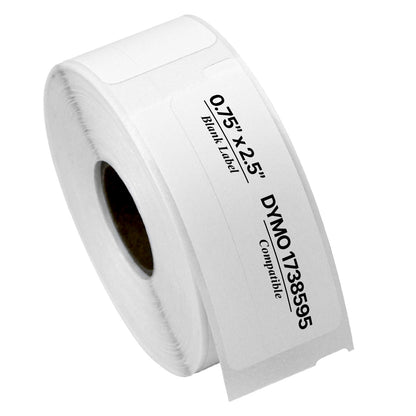 0.75 x 2.5in UPC Barcode Labels: Dymo Compatible 1738595 Bright White