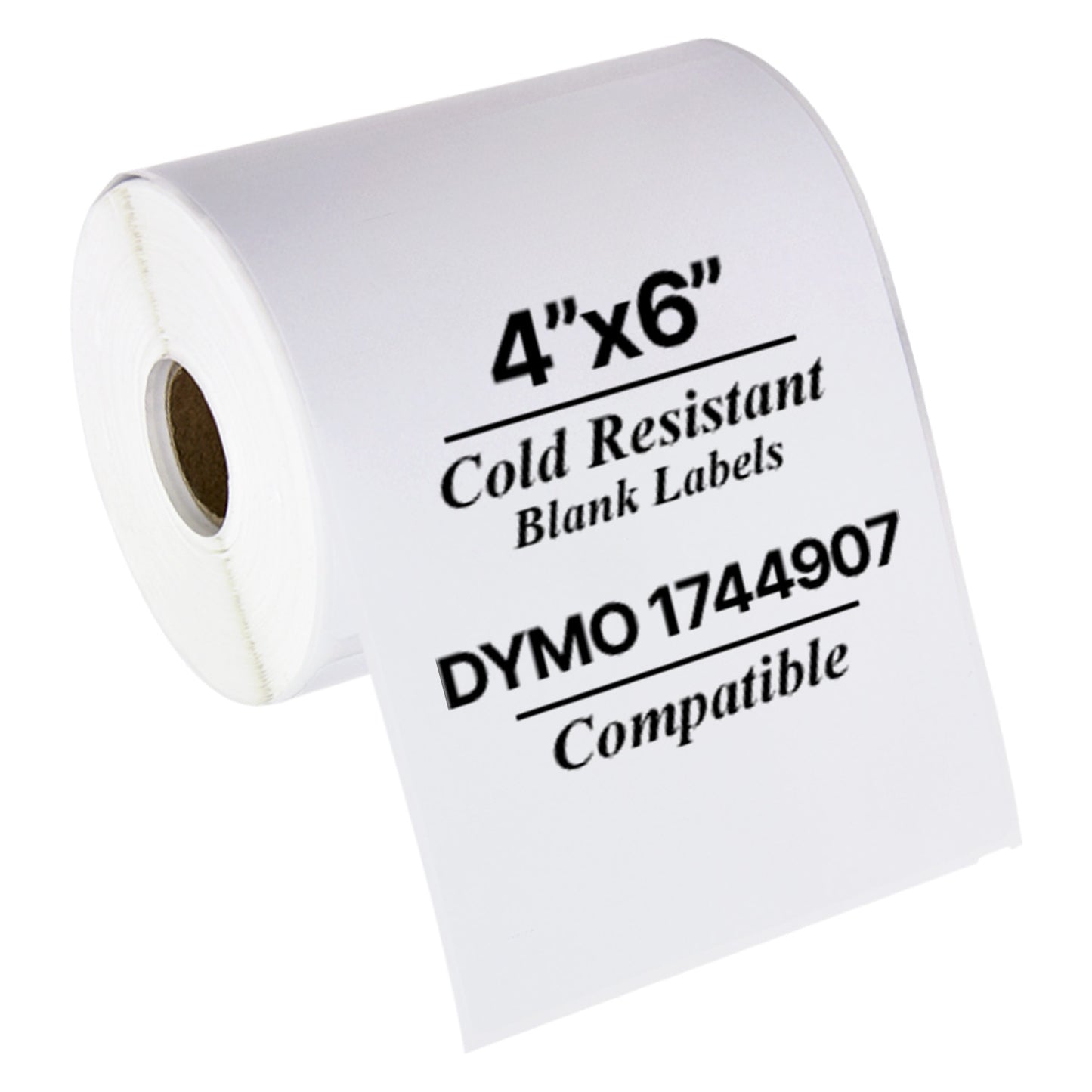 4 x 6in Cold Temperature 4XL Shipping Labels: Dymo Compatible 1744907C Bright White