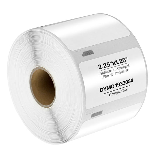 2.25 x 1.25in Shipping Labels: Dymo Compatible 1933084 Plastic Poly