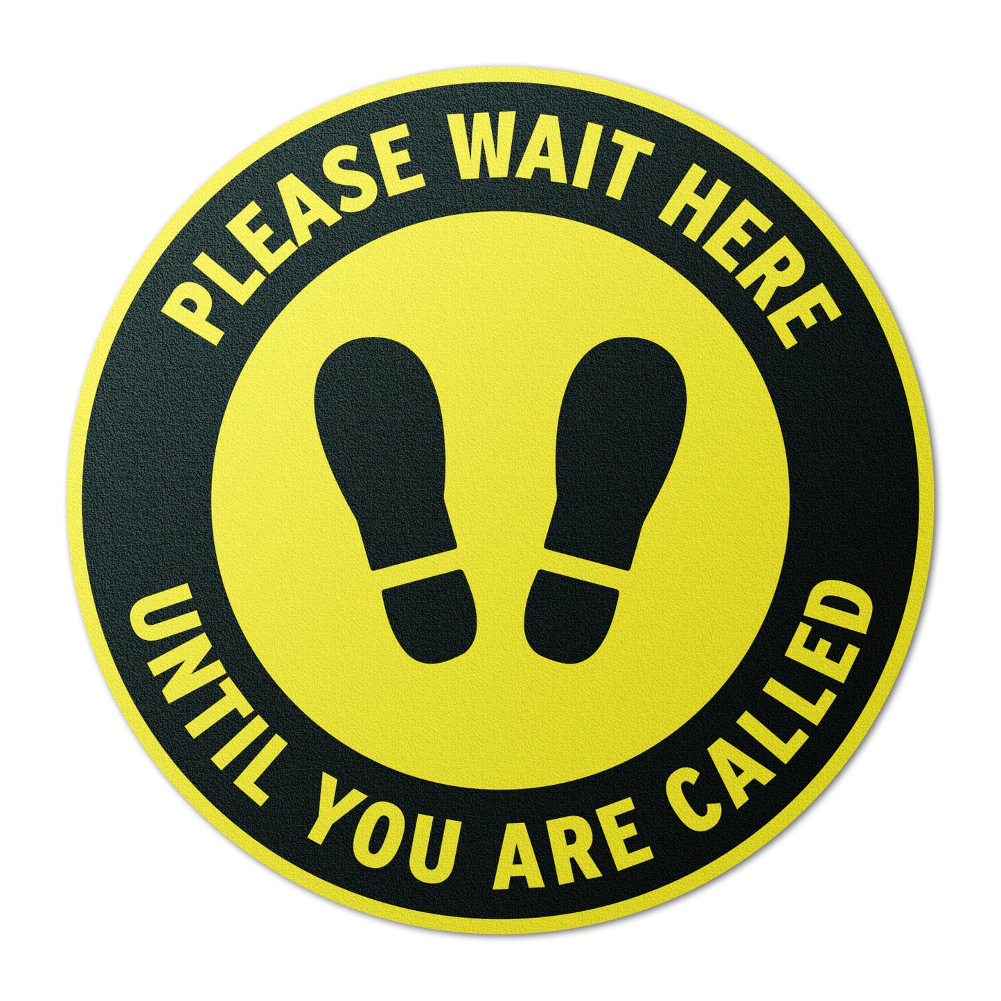 12 x 12in Floor Sign: Please Wait Here (2-Pack)
