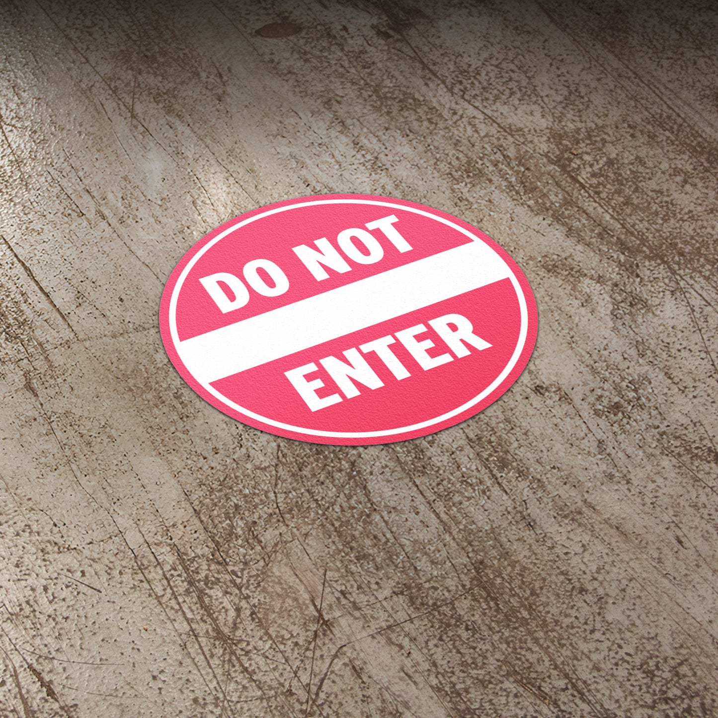 8 x 8n Floor Sticker: Do Not Enter Decal (2-Pack)