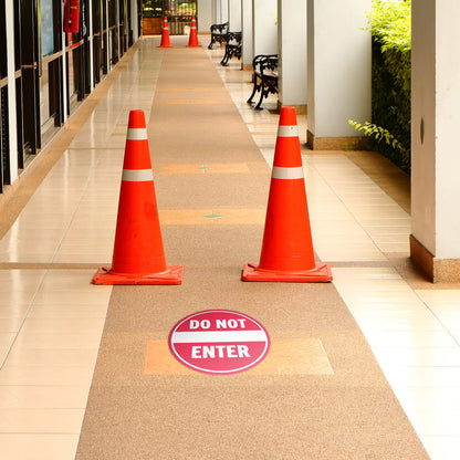 8 x 8n Floor Sticker: Do Not Enter Decal (2-Pack)