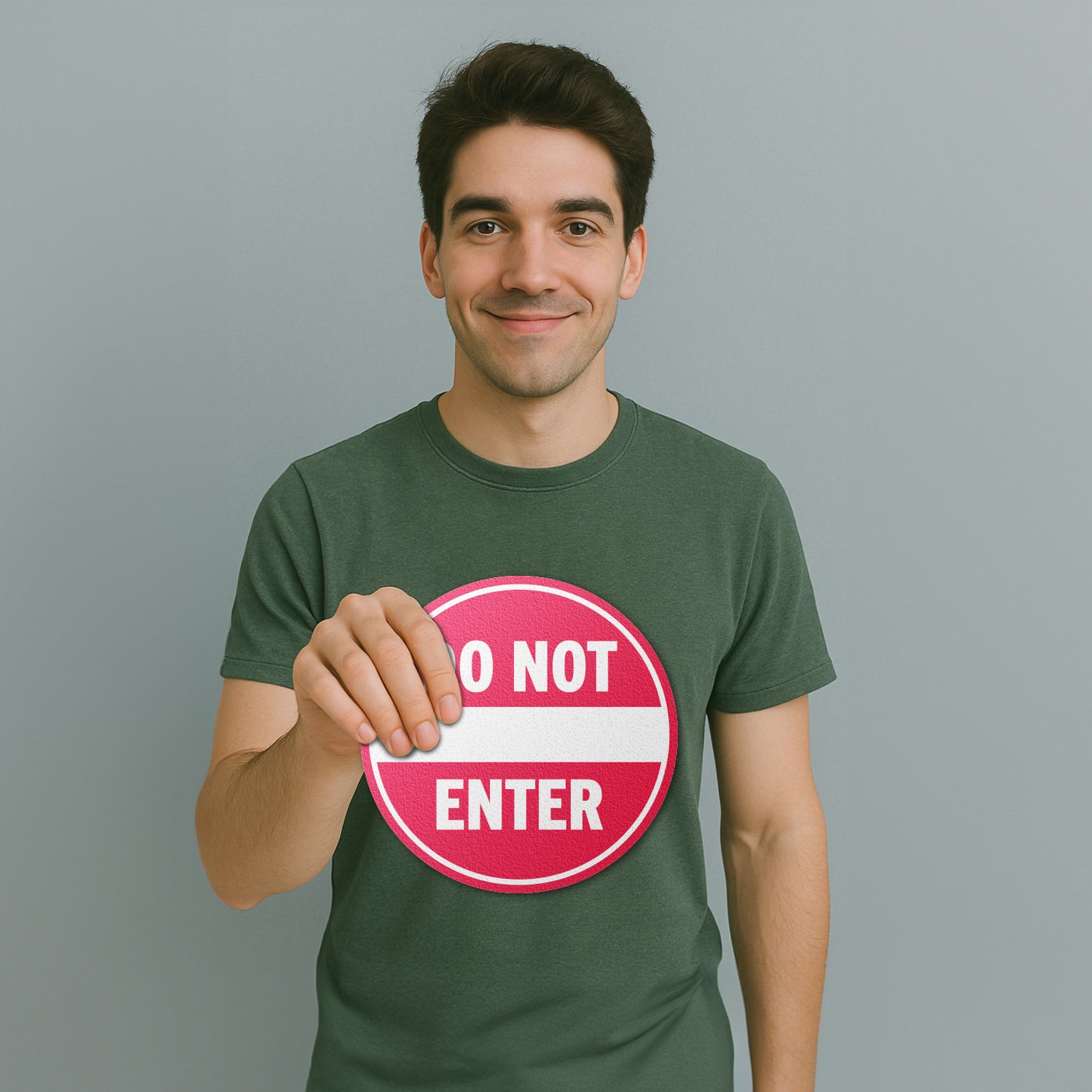8 x 8n Floor Sticker: Do Not Enter Decal (2-Pack)