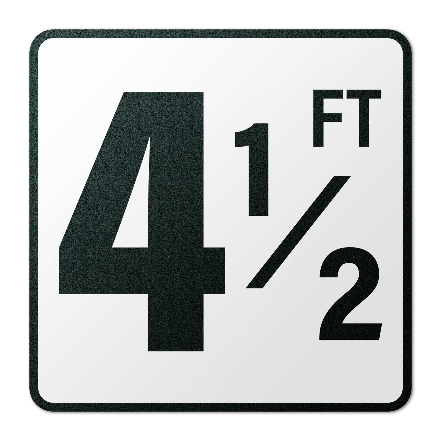6 x 6in Floor Decal: 4.5 FT Depth Markers Pool Sign (2-Pack)