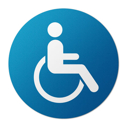 17 x 17in Floor Decals: Handicap Symbol (2-Pack)