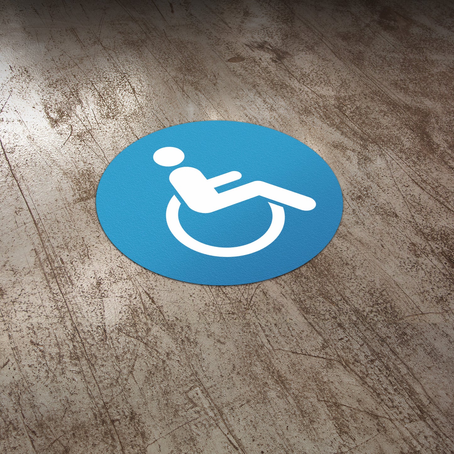 17 x 17in Floor Decals: Handicap Symbol (2-Pack)