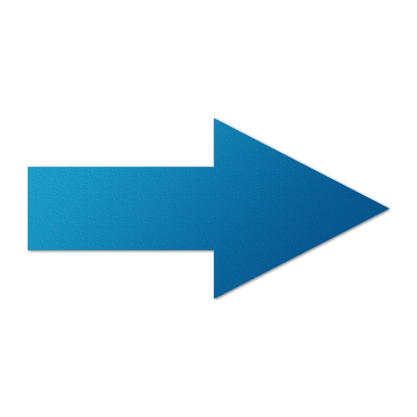 10 x 5in Floor Decals: Blue Arrow Directional Stickers (2-Pack)