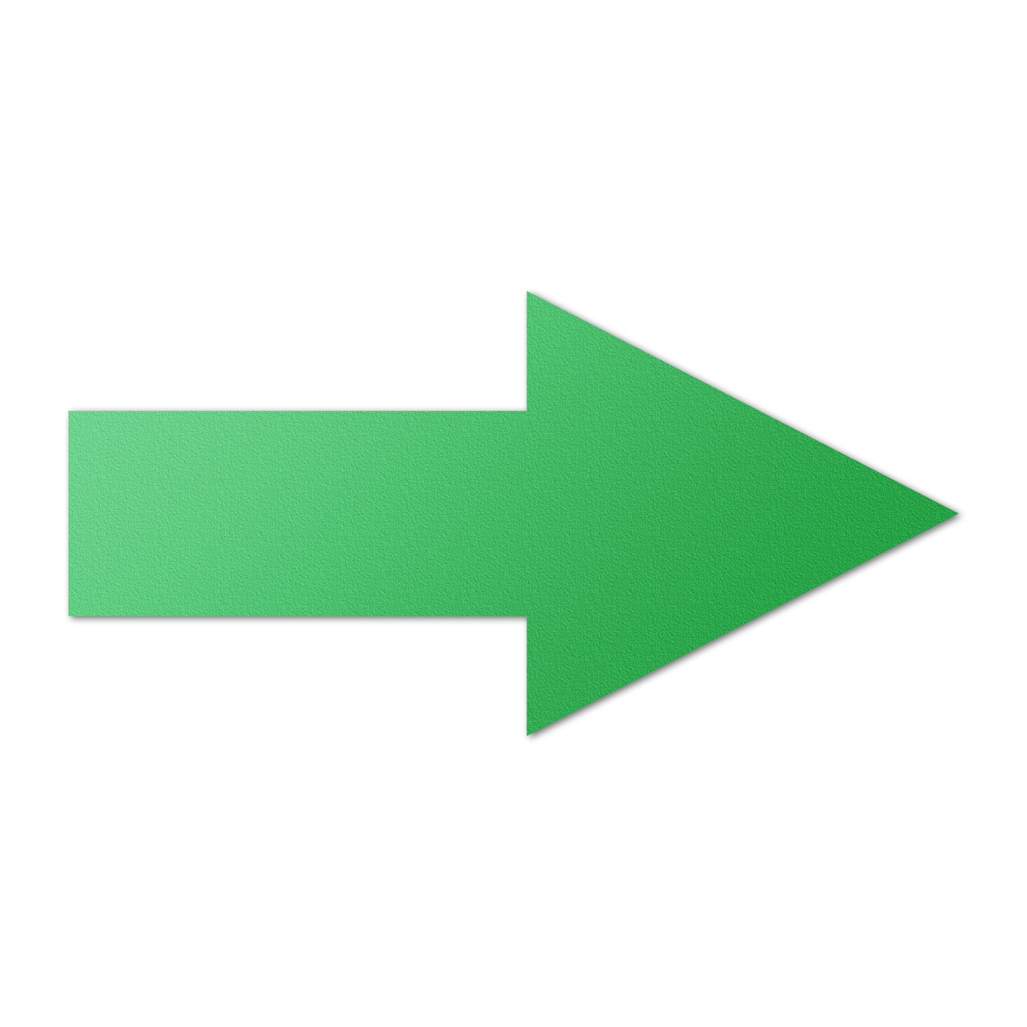 10 x 5in Floor Decals:  Green Arrow Directional Stickers (2-Pack)