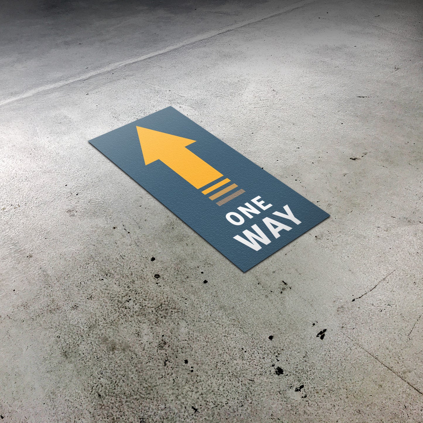10 x 5in Floor Decals: One Way Arrow Stickers