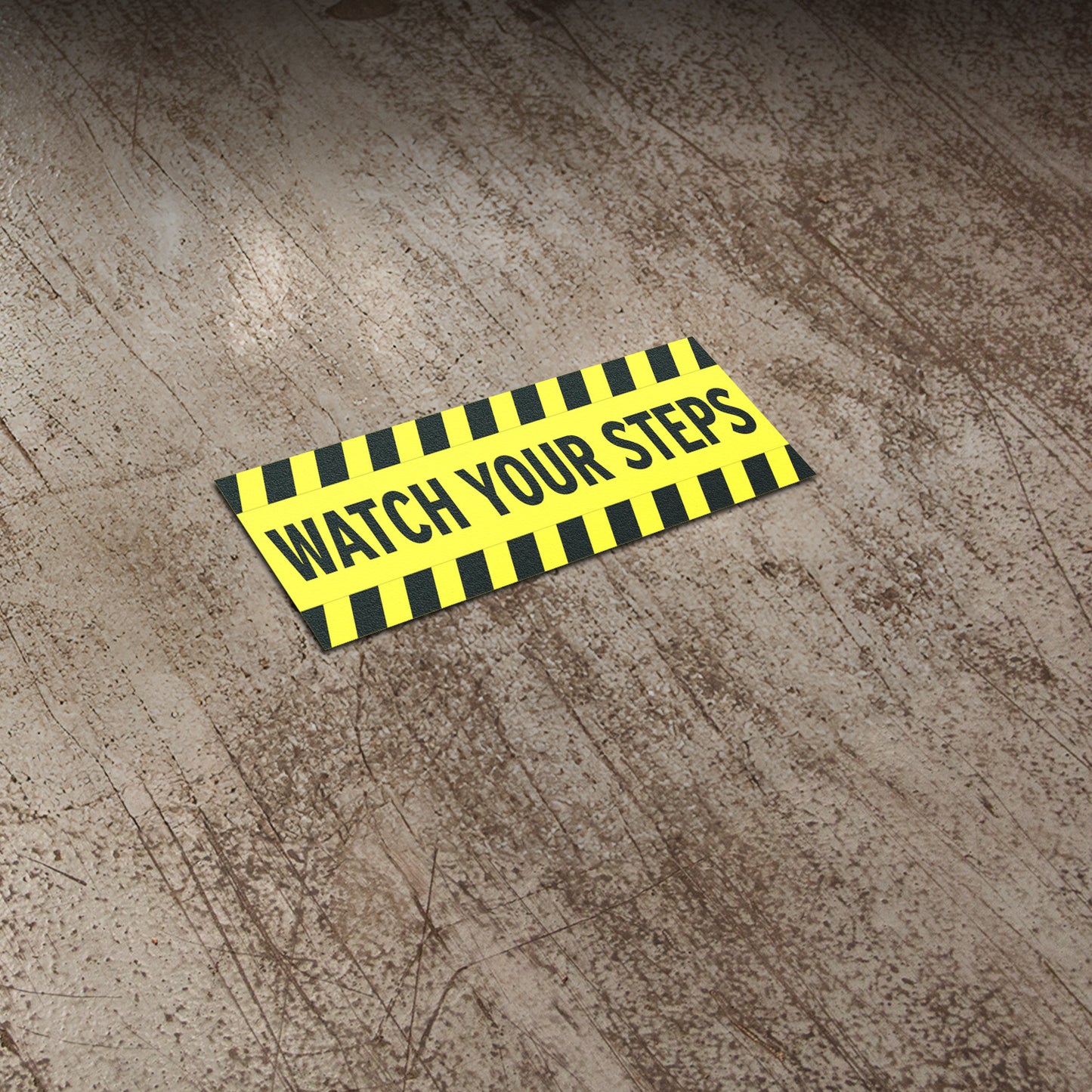 10 x 3in Floor Decals: Watch Your Step Sign (2-Pack)