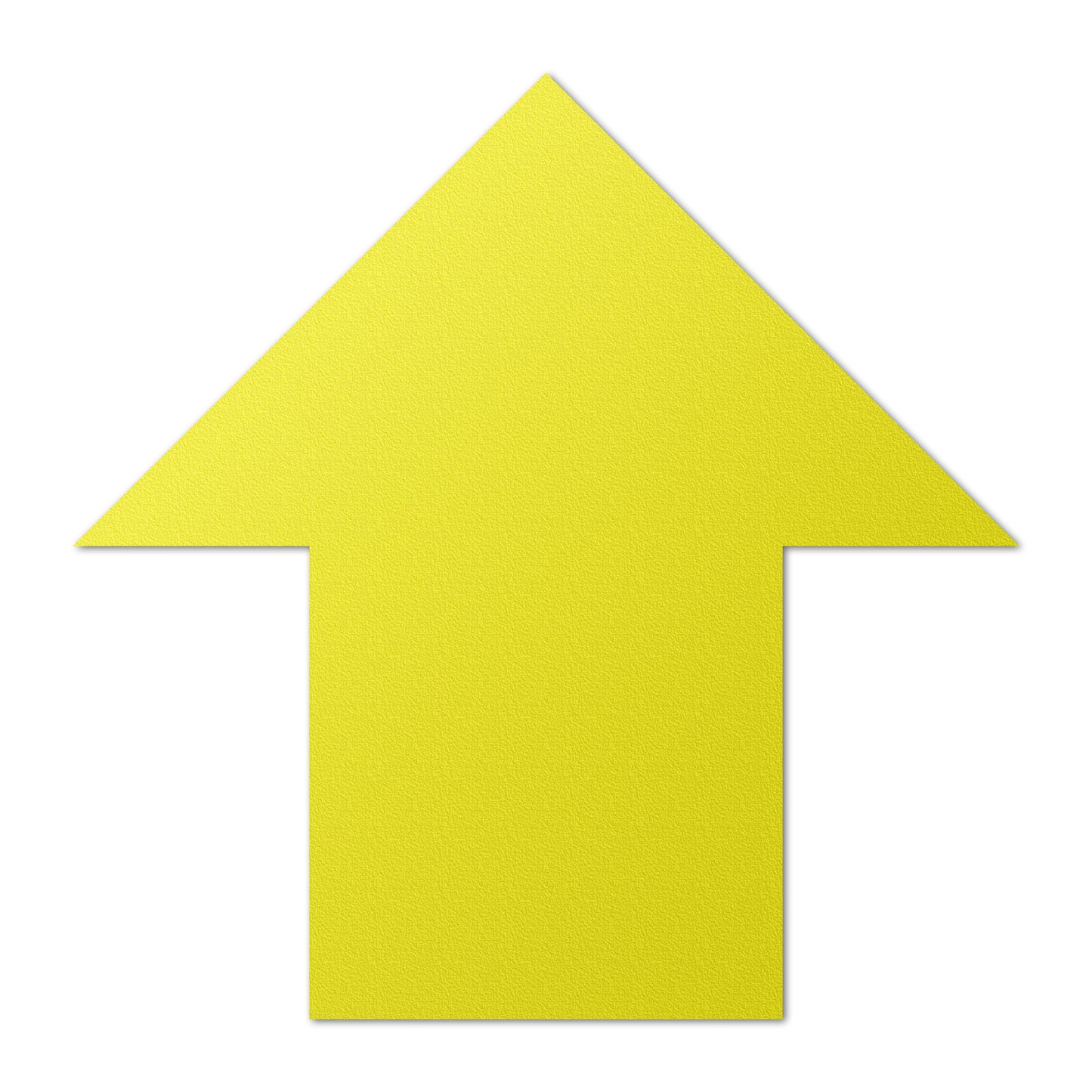 5.5 x 5.5in Floor Sticker: Yellow Arrow Directional Decal