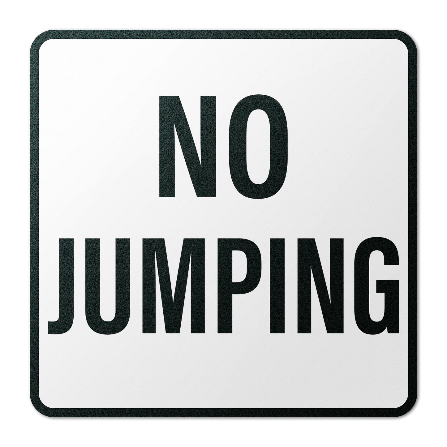 6 x 6in Floor Decals: No Jumping Pool Sign (2-Pack)
