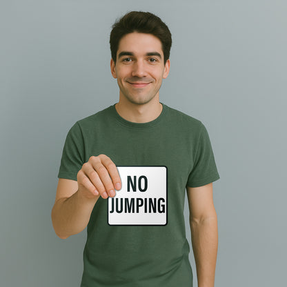 6 x 6in Floor Decals: No Jumping Pool Sign (2-Pack)
