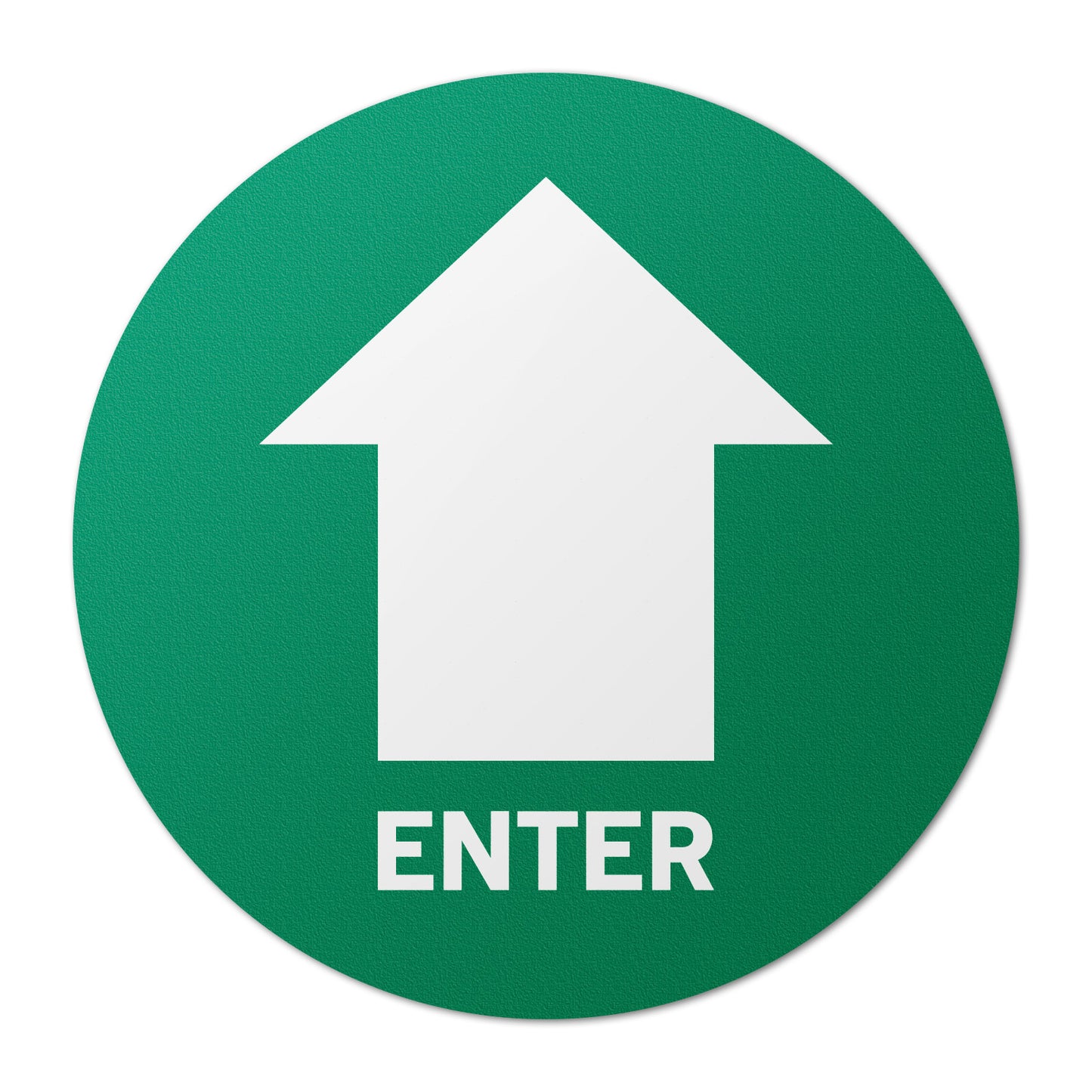 17 x 17in Floor Safety Sticker: Enter Arrow Directional (2-Pack)