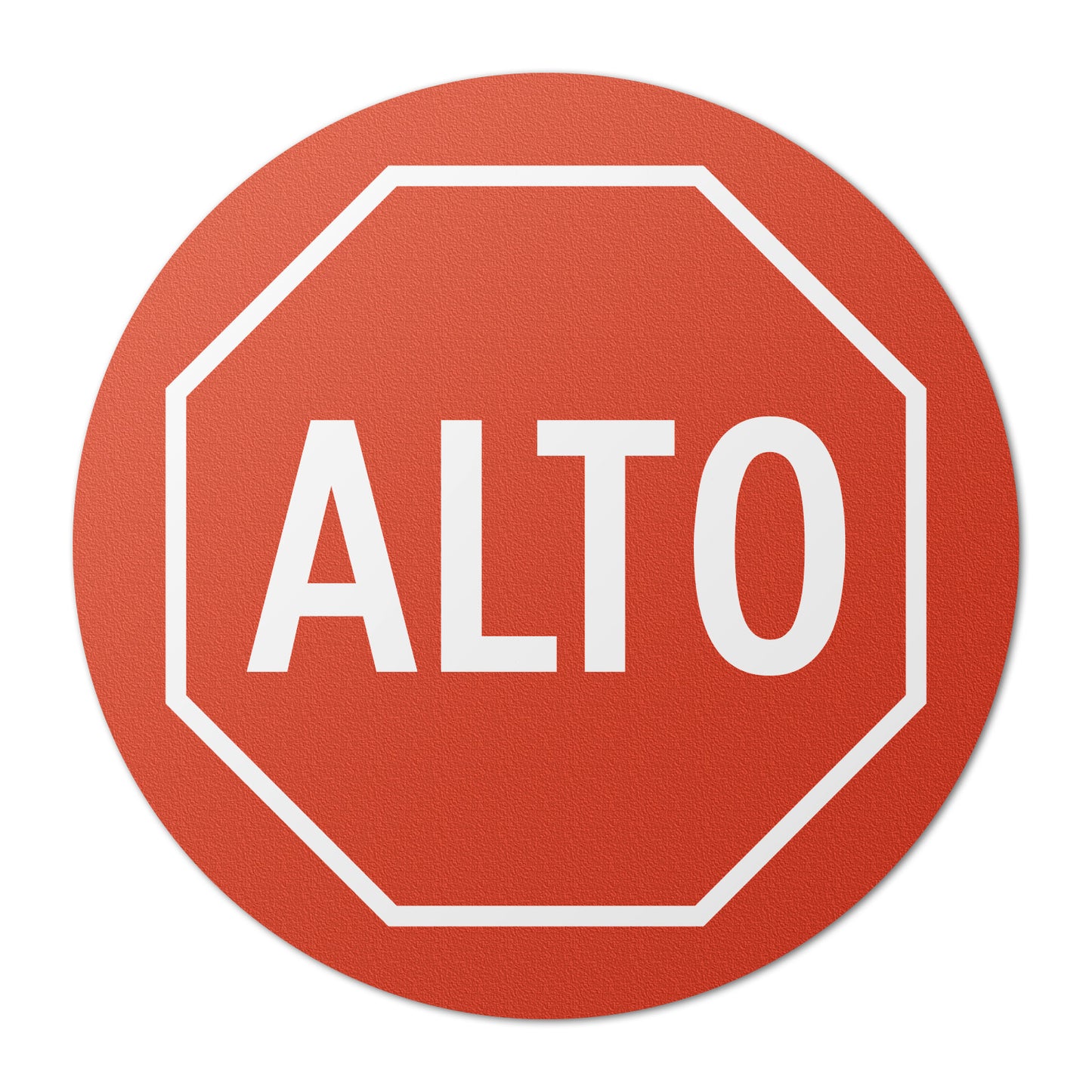 17 x 17in Floor Sticker: ALTO Stop Sign Decal (2-Pack)