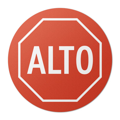 17 x 17in Floor Sticker: ALTO Stop Sign Decal (2-Pack)