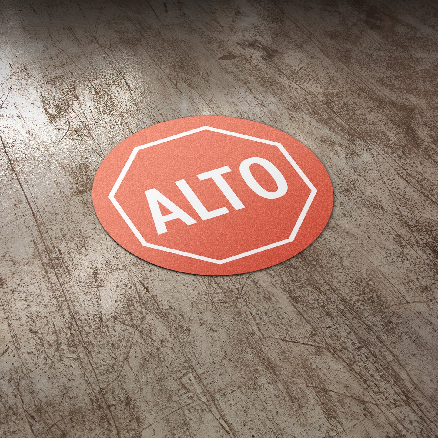 17 x 17in Floor Sticker: ALTO Stop Sign Decal (2-Pack)