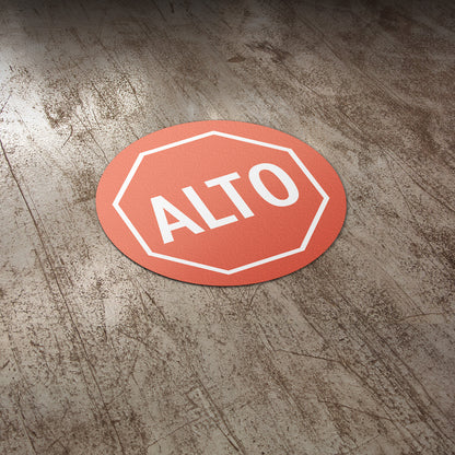 17 x 17in Floor Sticker: ALTO Stop Sign Decal (2-Pack)