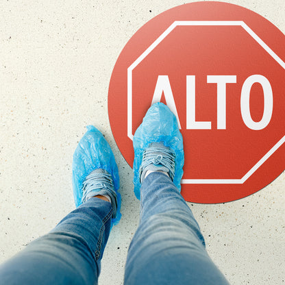 17 x 17in Floor Sticker: ALTO Stop Sign Decal (2-Pack)