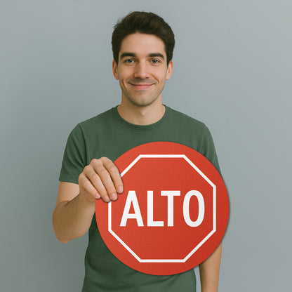 17 x 17in Floor Sticker: ALTO Stop Sign Decal (2-Pack)