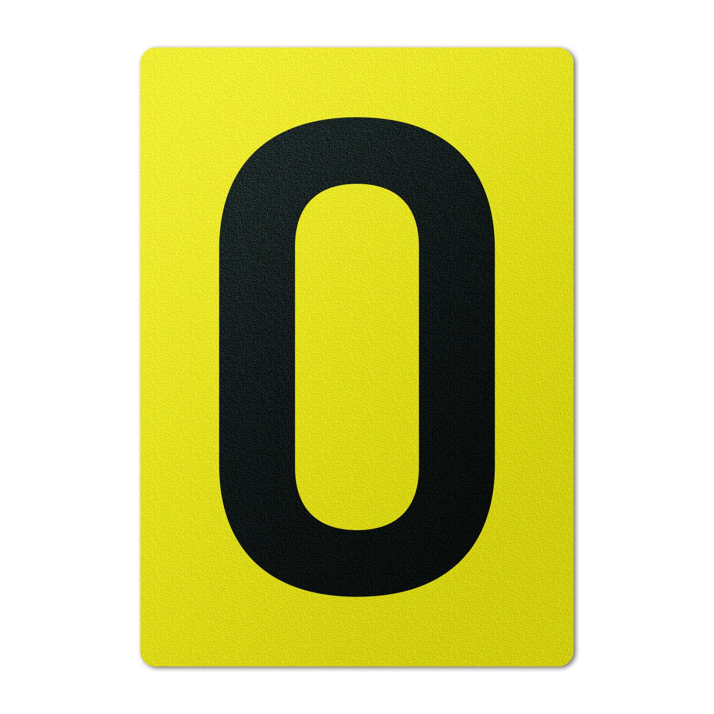 7 x 10in Floor Sticker: Number 0 Anti-Slip Decal