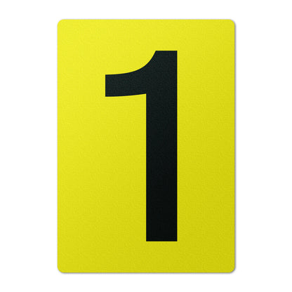7 x 10in Floor Sticker: Number 1 Anti-Slip Decal