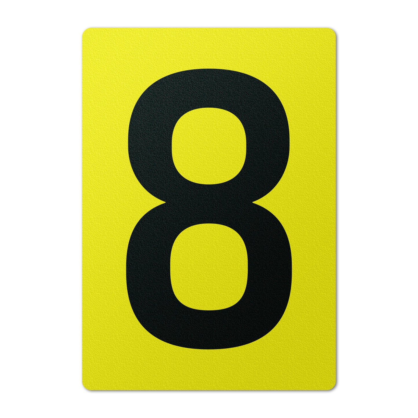 7 x 10in Floor Sticker: Number 8 Anti-Slip Decal