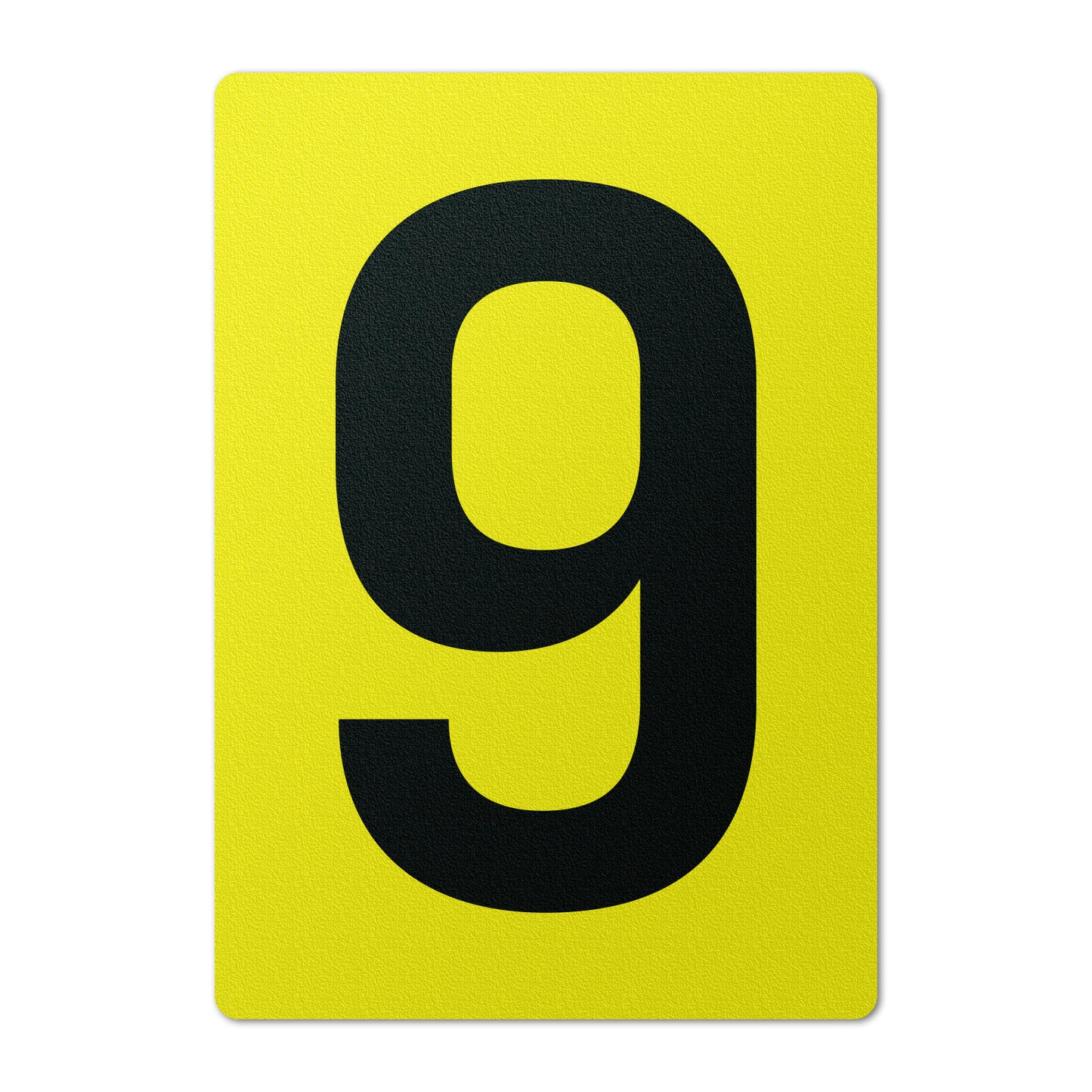 7 x 10in Floor Sticker: Number 9 Anti-Slip Decal
