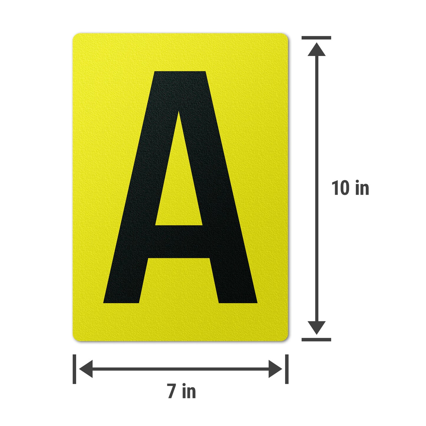 7 x 10in Floor Sticker: Alphabet Letter A Vinyl Decal